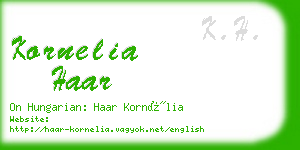 kornelia haar business card